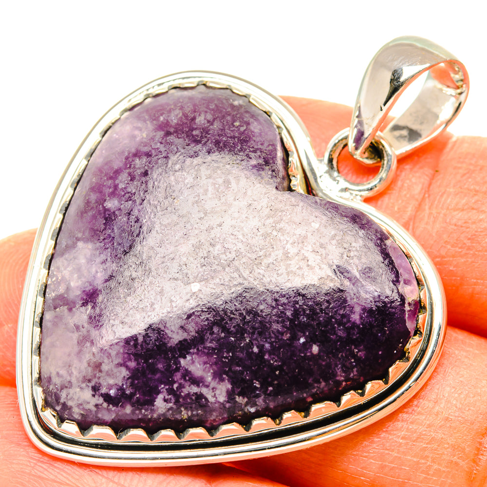 Lepidolite Pendants handcrafted by Ana Silver Co - PD29711