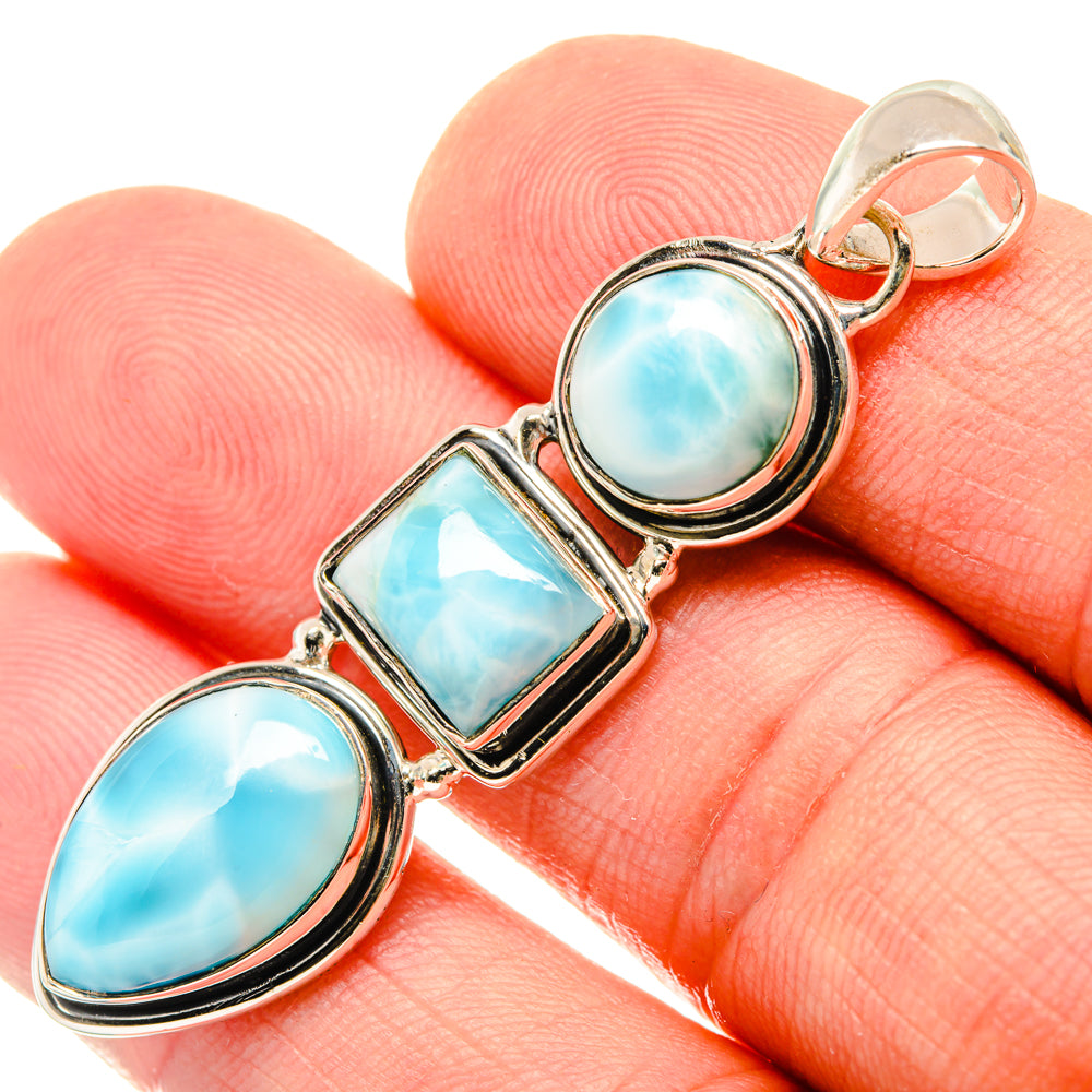 Larimar Pendants handcrafted by Ana Silver Co - PD29717