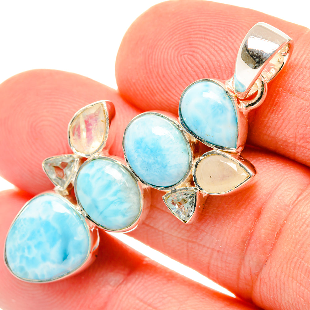 Larimar Pendants handcrafted by Ana Silver Co - PD29718