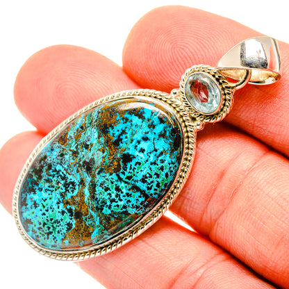 Shattuckite Pendants handcrafted by Ana Silver Co - PD29725