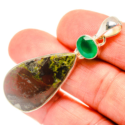 Dragon's Blood Stone Pendants handcrafted by Ana Silver Co - PD29727