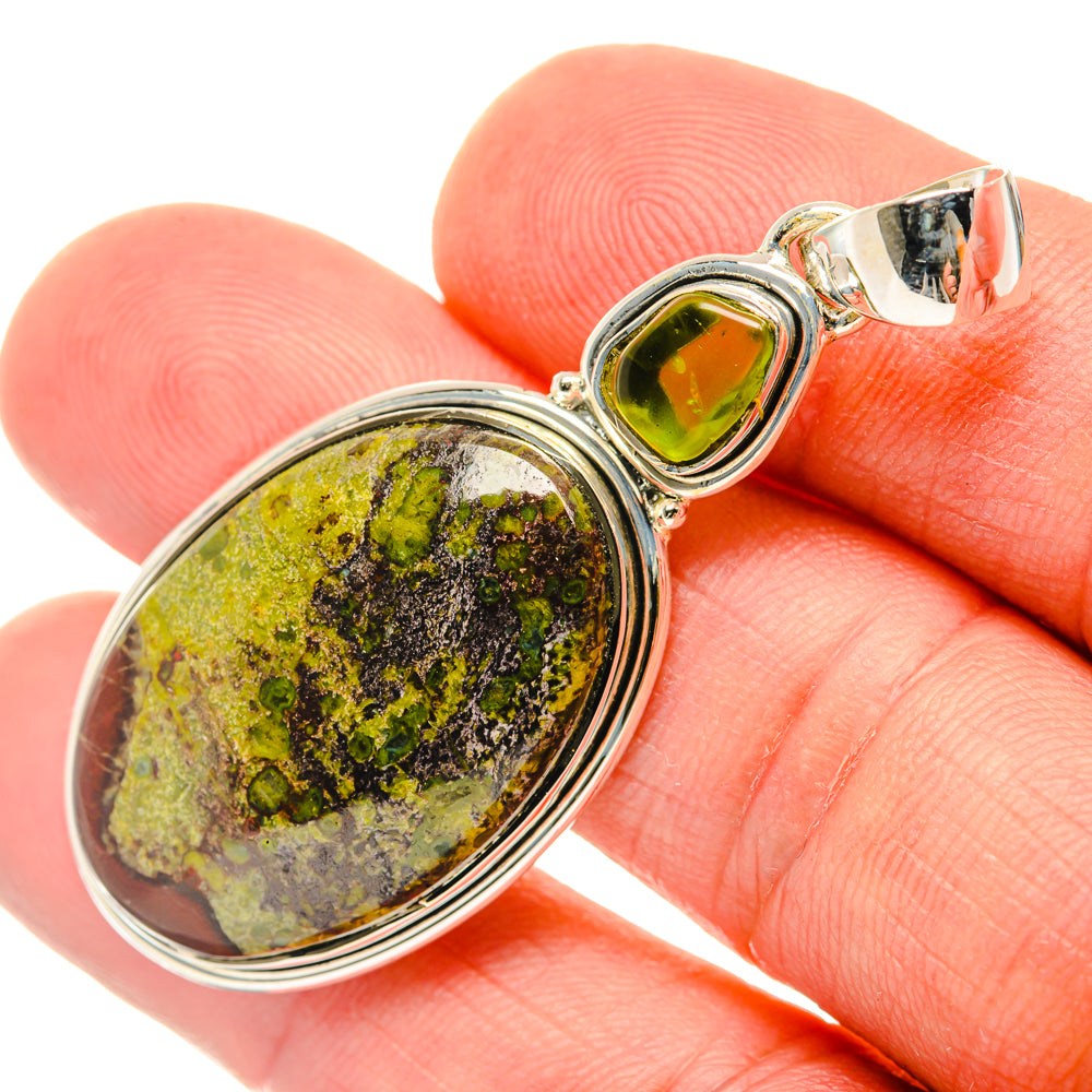 Dragon's Blood Stone Pendants handcrafted by Ana Silver Co - PD29730