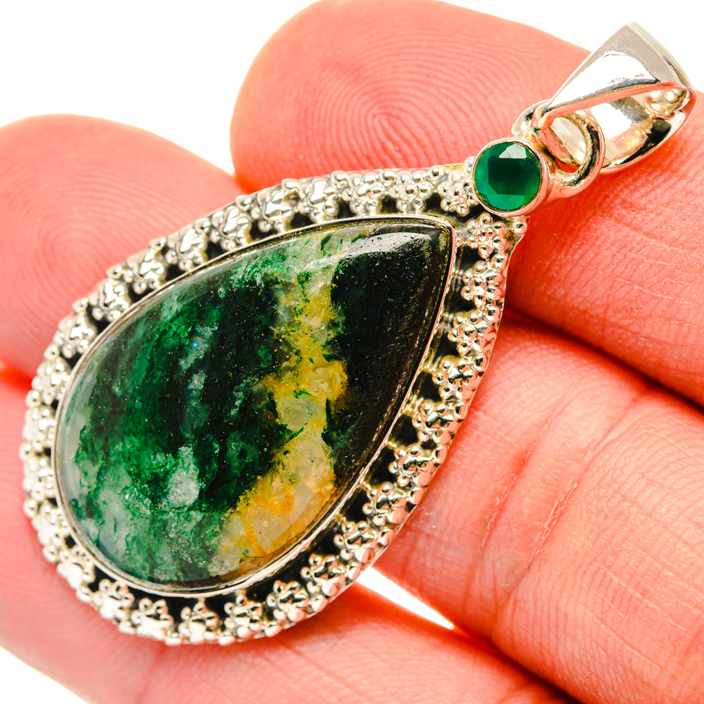 Green Aventurine Pendants handcrafted by Ana Silver Co - PD29734