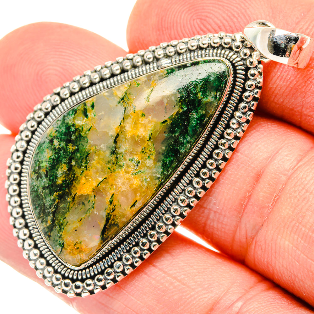 Green Aventurine Pendants handcrafted by Ana Silver Co - PD29735