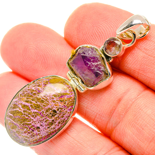 Stichtite Pendants handcrafted by Ana Silver Co - PD29740