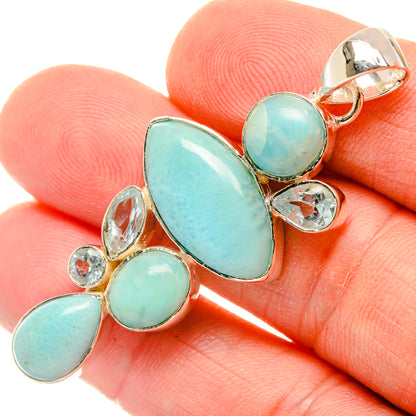 Larimar Pendants handcrafted by Ana Silver Co - PD29746