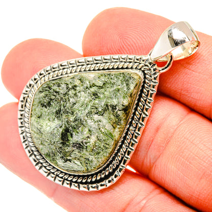 Green Fuchsite Pendants handcrafted by Ana Silver Co - PD29751
