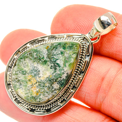 Green Fuchsite Pendants handcrafted by Ana Silver Co - PD29753