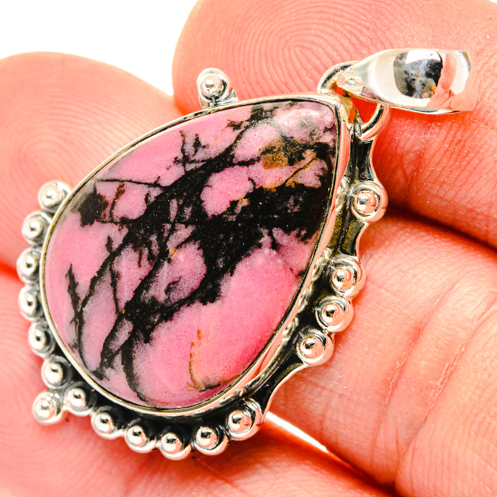 Rhodonite Pendants handcrafted by Ana Silver Co - PD29758