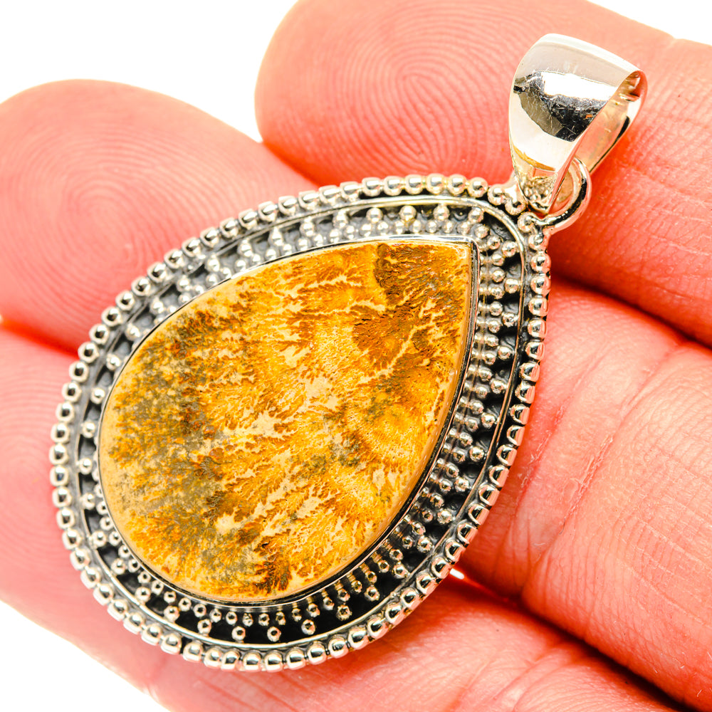 Germany Psilomelane Dendrite Pendants handcrafted by Ana Silver Co - PD29793