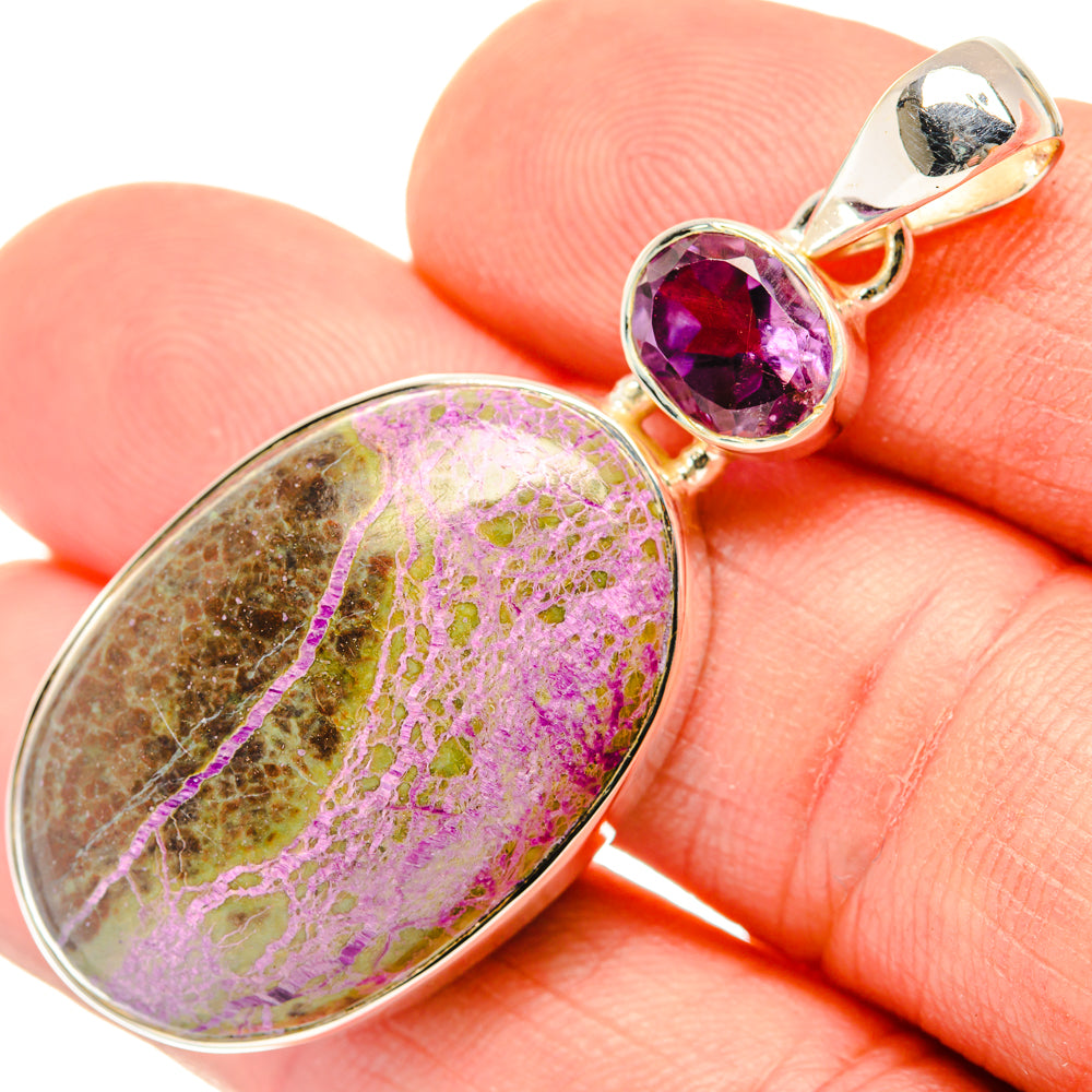 Stichtite Pendants handcrafted by Ana Silver Co - PD29794