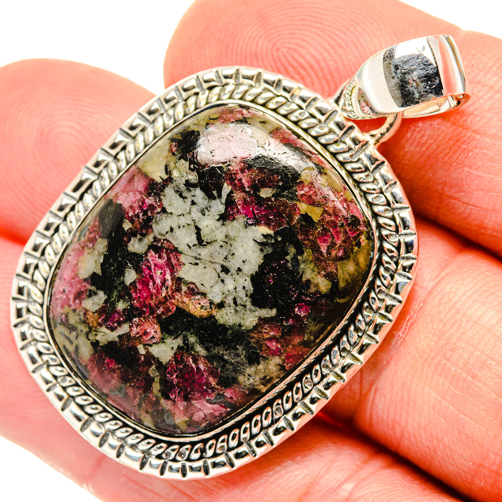 Russian Eudialyte Pendants handcrafted by Ana Silver Co - PD29797
