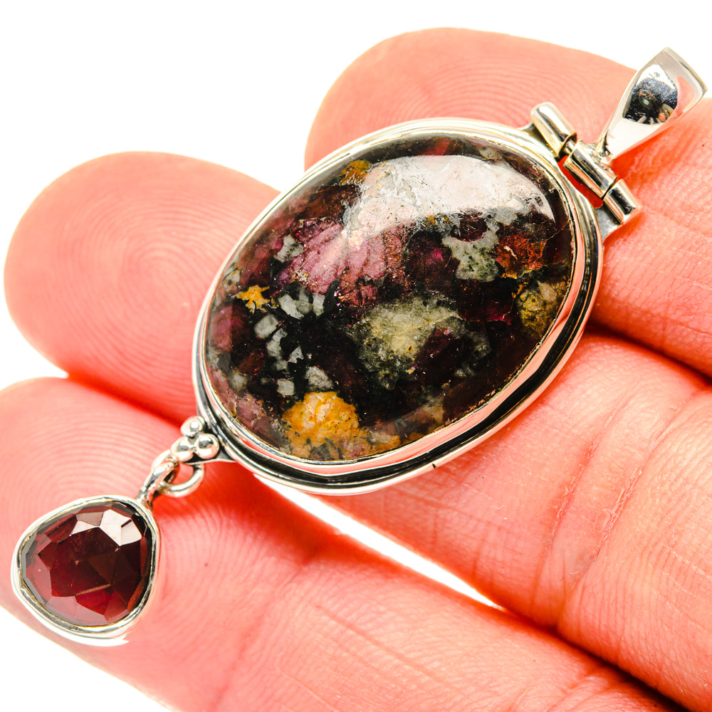 Russian Eudialyte Pendants handcrafted by Ana Silver Co - PD29799