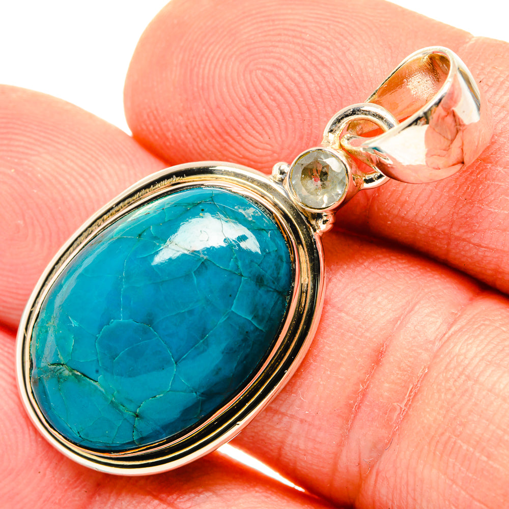 Chrysocolla Pendants handcrafted by Ana Silver Co - PD29803