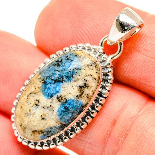 K2 Blue Azurite Pendants handcrafted by Ana Silver Co - PD29804