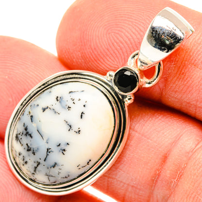 Dendritic Opal Pendants handcrafted by Ana Silver Co - PD29805