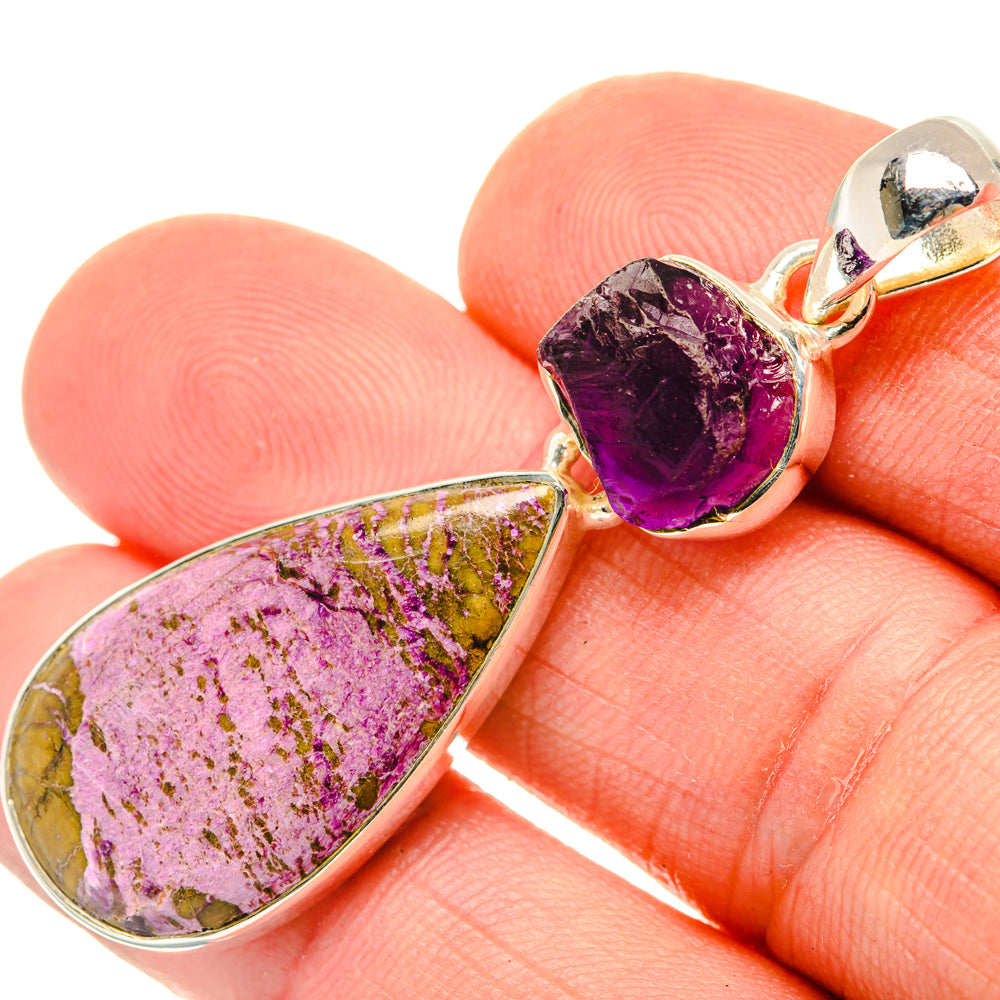 Stichtite Pendants handcrafted by Ana Silver Co - PD29806