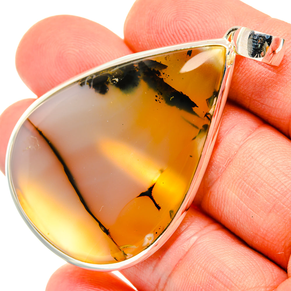 Dendritic Opal Pendants handcrafted by Ana Silver Co - PD29827