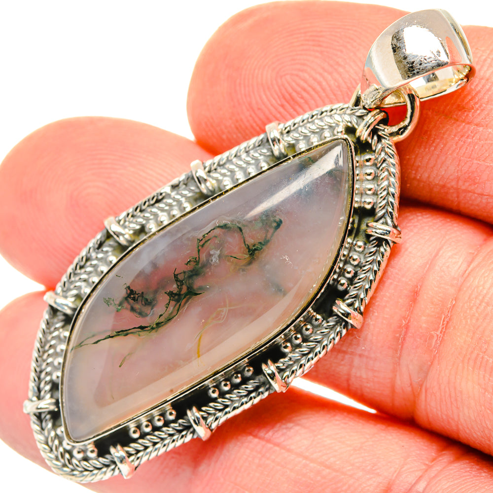 Dendritic Opal Pendants handcrafted by Ana Silver Co - PD29832