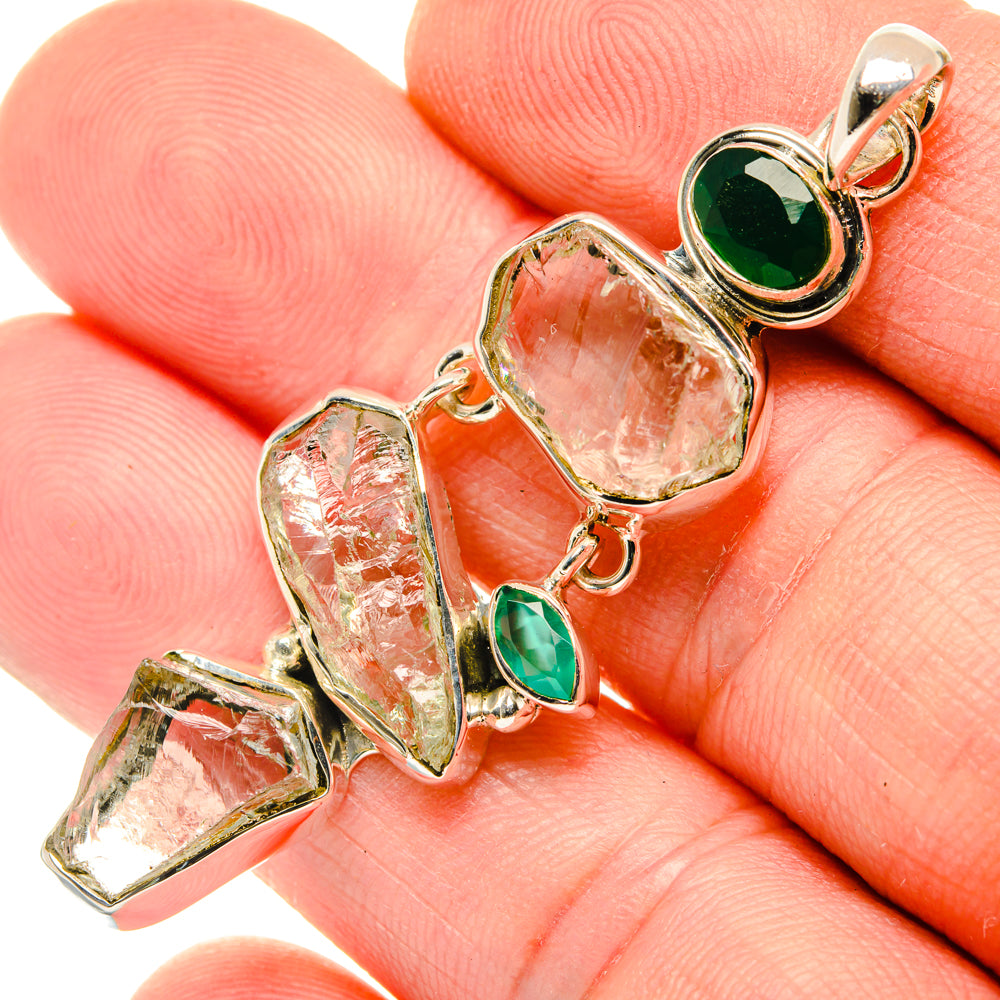 White Quartz Pendants handcrafted by Ana Silver Co - PD29834