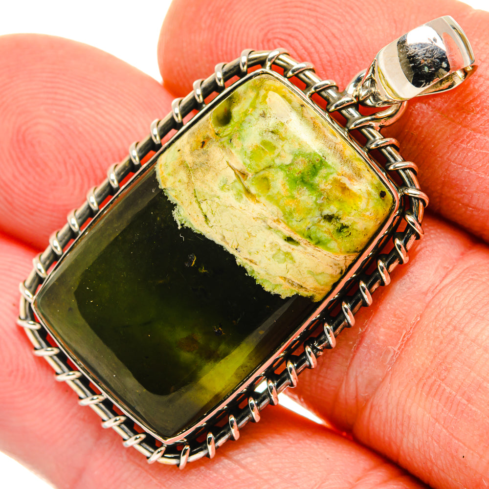 Australian Green Opal Pendants handcrafted by Ana Silver Co - PD29836