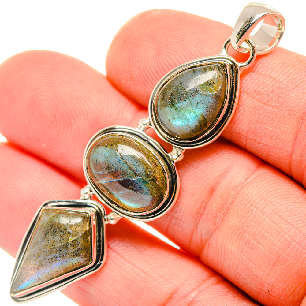 Labradorite Pendants handcrafted by Ana Silver Co - PD29843