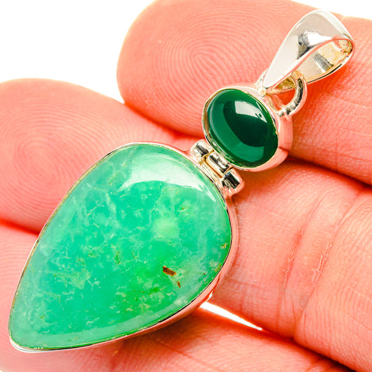 Chrysoprase Pendants handcrafted by Ana Silver Co - PD29868