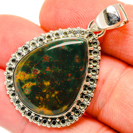 Bloodstone Pendants handcrafted by Ana Silver Co - PD29874