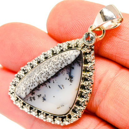 Dendritic Opal Pendants handcrafted by Ana Silver Co - PD29879