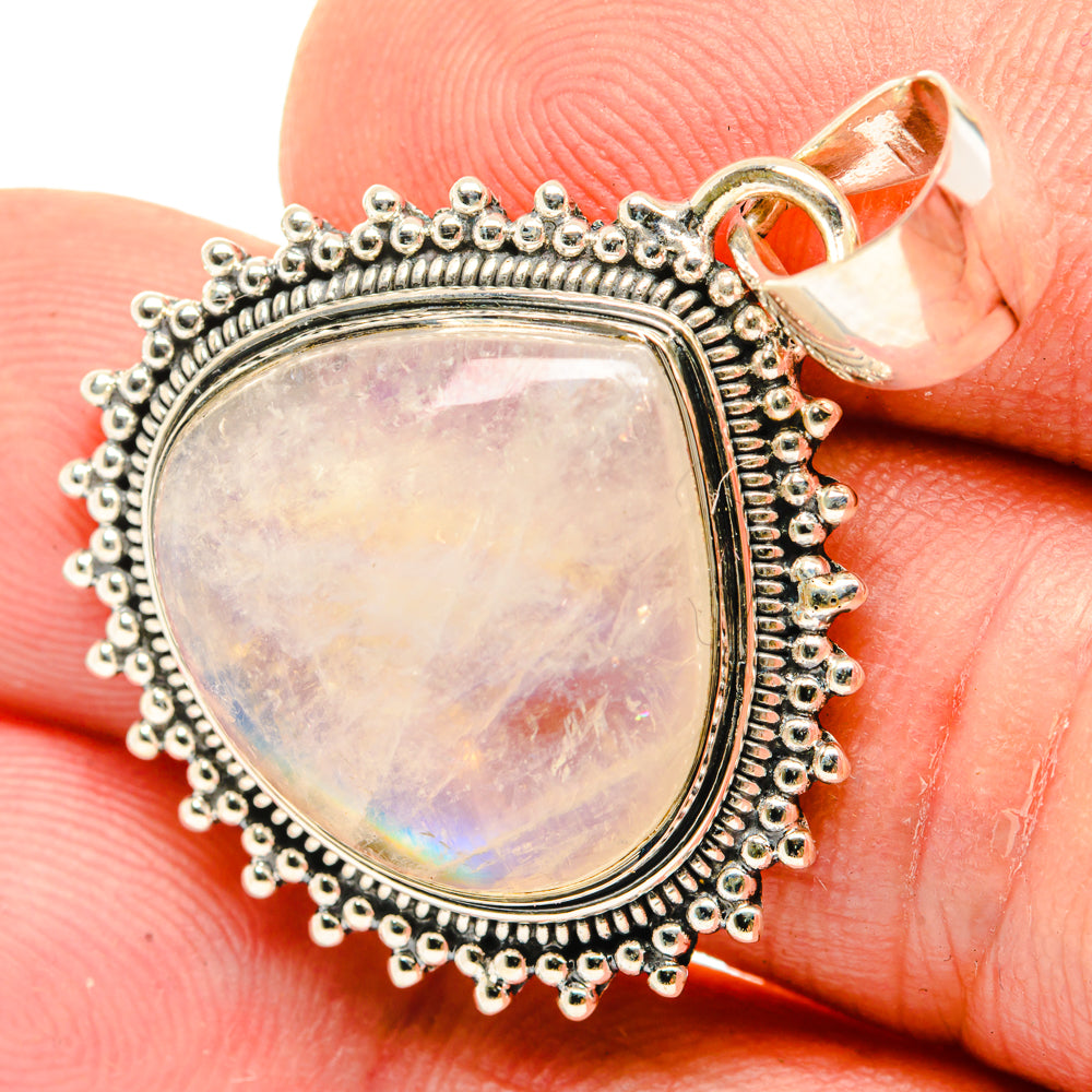 Rainbow Moonstone Pendants handcrafted by Ana Silver Co - PD29905