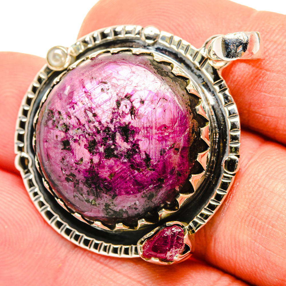 Ruby Fuchsite Pendants handcrafted by Ana Silver Co - PD29909