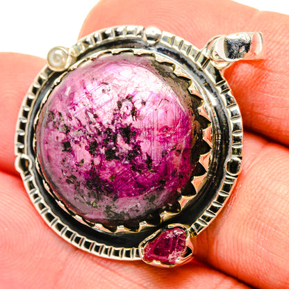 Ruby Fuchsite Pendants handcrafted by Ana Silver Co - PD29909