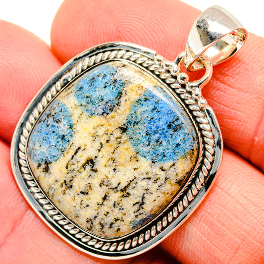 K2 Blue Azurite Pendants handcrafted by Ana Silver Co - PD29921