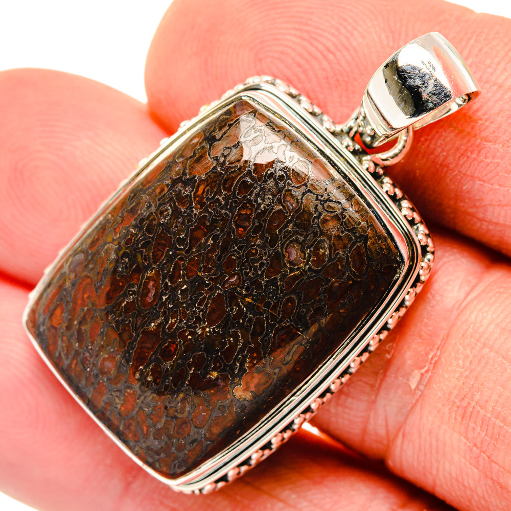 Dinosaur Bone Pendants handcrafted by Ana Silver Co - PD29939