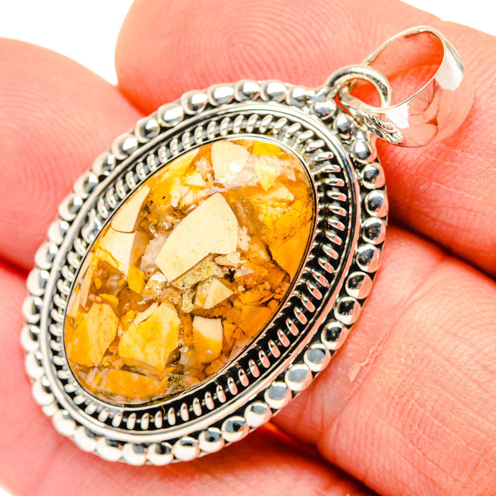 Brecciated Mookaite Pendants handcrafted by Ana Silver Co - PD29946