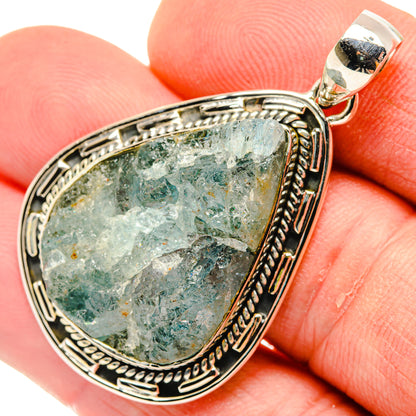 Aquamarine Pendants handcrafted by Ana Silver Co - PD29949