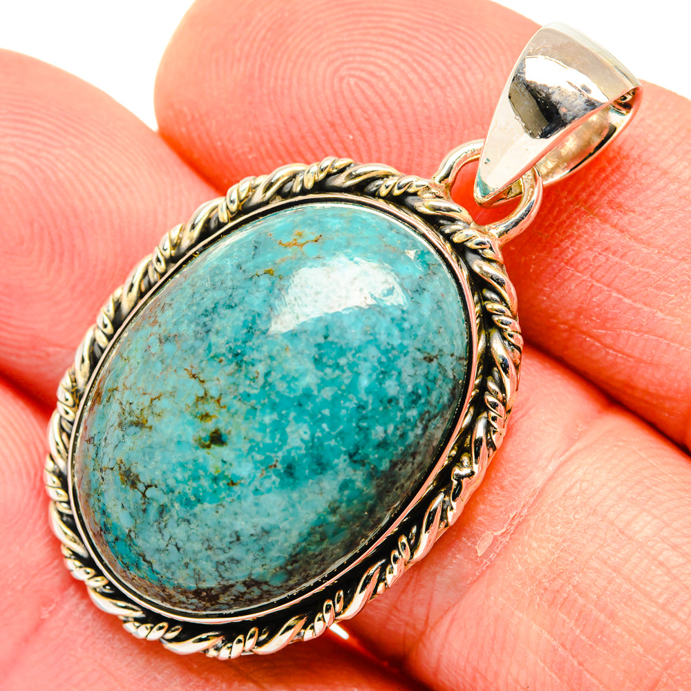 Tibetan Turquoise Pendants handcrafted by Ana Silver Co - PD29953