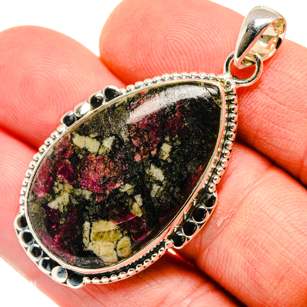 Russian Eudialyte Pendants handcrafted by Ana Silver Co - PD29954