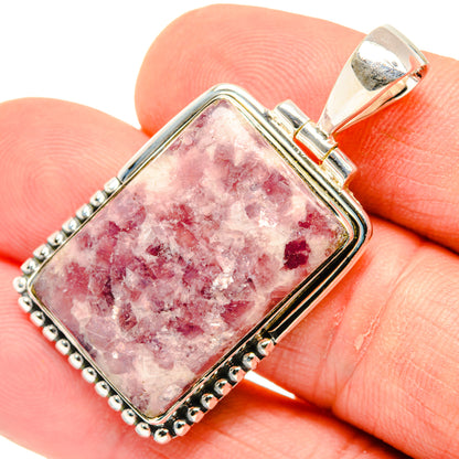 Lepidolite Pendants handcrafted by Ana Silver Co - PD29958