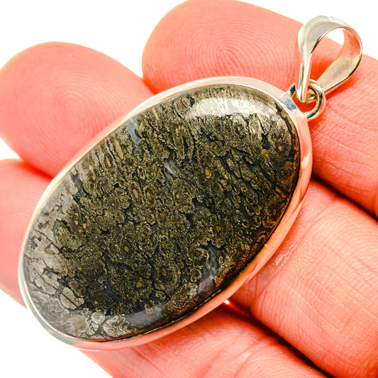Pyrite Agate Pendants handcrafted by Ana Silver Co - PD29975