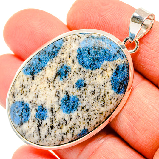 K2 Blue Azurite Pendants handcrafted by Ana Silver Co - PD29979