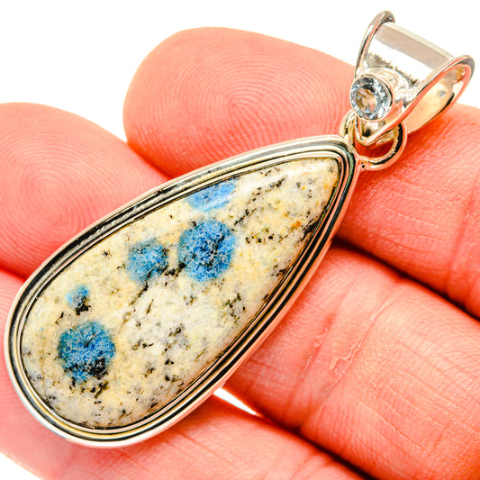 K2 Blue Azurite Pendants handcrafted by Ana Silver Co - PD29990