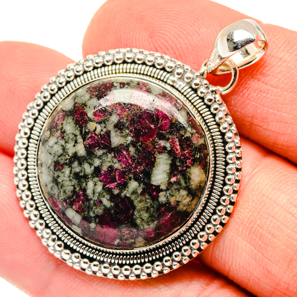 Russian Eudialyte Pendants handcrafted by Ana Silver Co - PD29998
