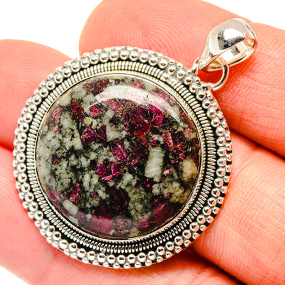 Russian Eudialyte Pendants handcrafted by Ana Silver Co - PD29998