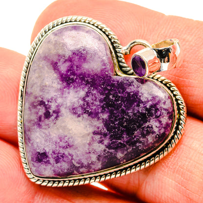 Lepidolite Pendants handcrafted by Ana Silver Co - PD30003