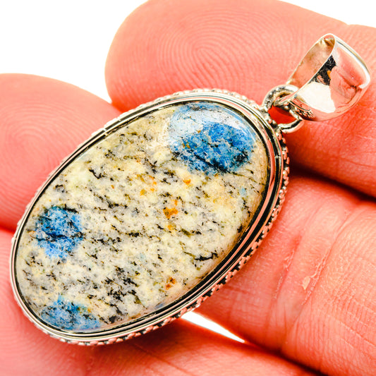 K2 Blue Azurite Pendants handcrafted by Ana Silver Co - PD30004