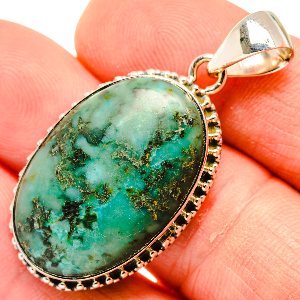 Tibetan Turquoise Pendants handcrafted by Ana Silver Co - PD30005
