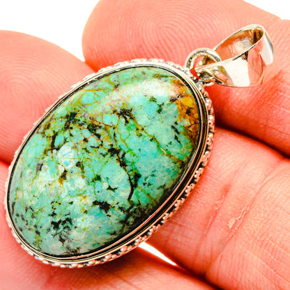 Tibetan Turquoise Pendants handcrafted by Ana Silver Co - PD30007