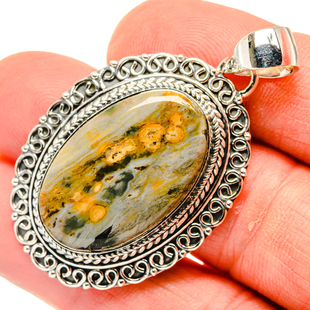 Ocean Jasper Pendants handcrafted by Ana Silver Co - PD30015