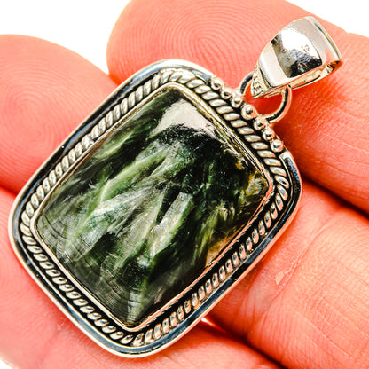 Seraphinite Pendants handcrafted by Ana Silver Co - PD30017